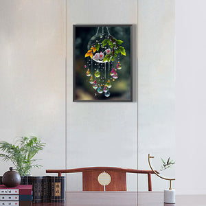 Dreamcatcher And Flowers 30*40CM(Canvas) Full Round Drill Diamond Painting