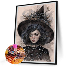 Load image into Gallery viewer, Dark Gothic Girl 30*40CM(Canvas) Full Round Drill Diamond Painting
