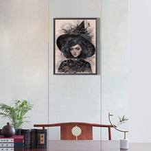 Load image into Gallery viewer, Dark Gothic Girl 30*40CM(Canvas) Full Round Drill Diamond Painting

