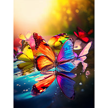 Load image into Gallery viewer, Butterfly 30*40CM(Canvas) Full Round Drill Diamond Painting
