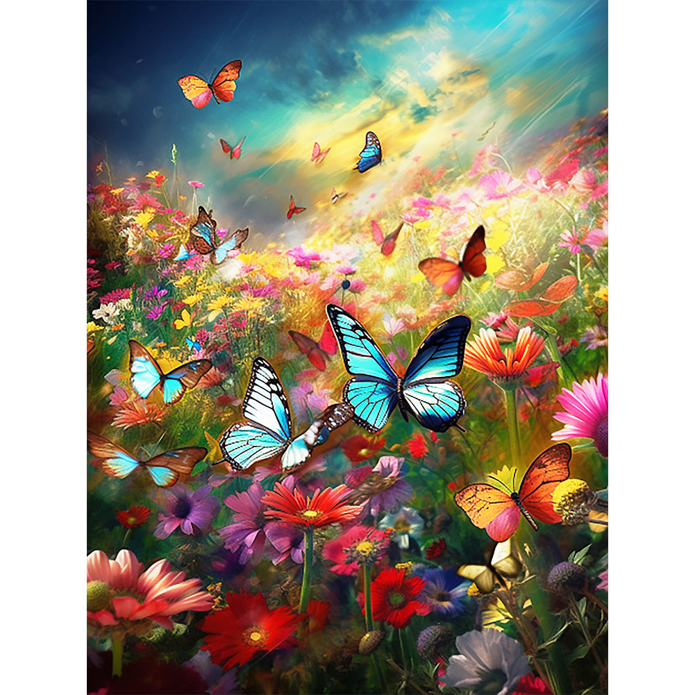 Butterfly 30*40CM(Canvas) Full Round Drill Diamond Painting