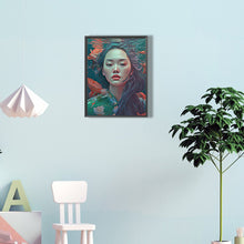 Load image into Gallery viewer, Woman And Flowers 30*40CM(Canvas) Full Round Drill Diamond Painting

