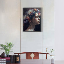 Load image into Gallery viewer, Woman And Flowers 30*40CM(Canvas) Full Round Drill Diamond Painting

