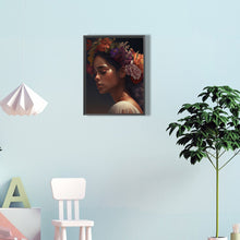 Load image into Gallery viewer, Woman And Flowers 30*40CM(Canvas) Full Round Drill Diamond Painting

