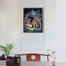 Load image into Gallery viewer, Bicycle Carefully Decorated With Magic 30*40CM(Canvas) Full Round Drill Diamond Painting
