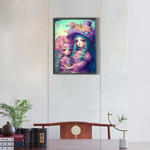 Fruit And Flower Sisters 30*40CM(Canvas) Full Round Drill Diamond Painting
