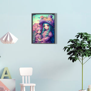 Fruit And Flower Sisters 30*40CM(Canvas) Full Round Drill Diamond Painting