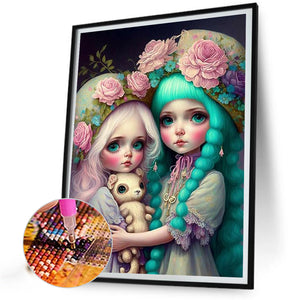 Fruit And Flower Sisters 30*40CM(Canvas) Full Round Drill Diamond Painting