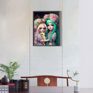 Fruit And Flower Sisters 30*40CM(Canvas) Full Round Drill Diamond Painting