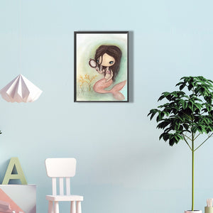 Fishtail Girl 30*40CM(Canvas) Full Round Drill Diamond Painting