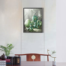 Load image into Gallery viewer, Dinosaur Communicating With Caterpillars 30*40CM(Canvas) Full Round Drill Diamond Painting
