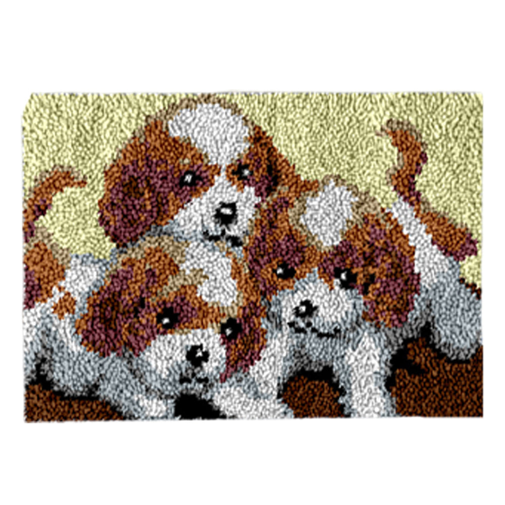 Three Puppies - 52*38CM Carpet Embroidery