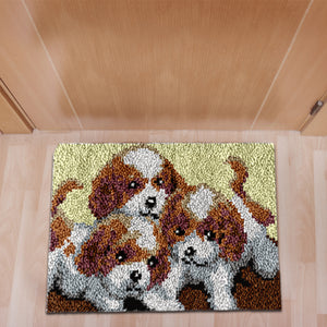 Three Puppies - 52*38CM Carpet Embroidery
