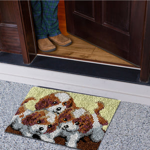 Three Puppies - 52*38CM Carpet Embroidery