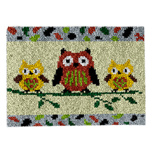 Three Owls - 52*38CM Carpet Embroidery