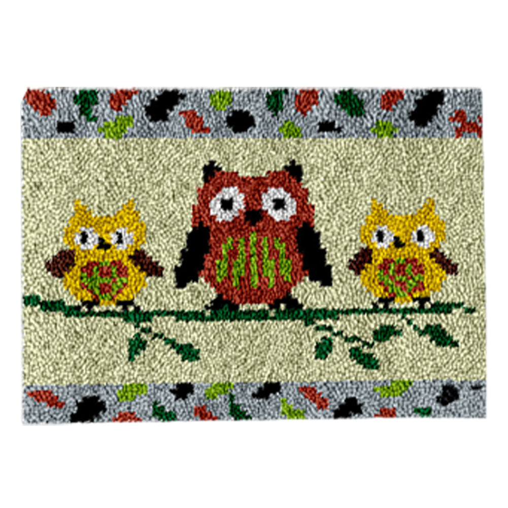Three Owls - 52*38CM Carpet Embroidery