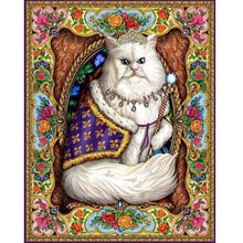 Load image into Gallery viewer, Yishu - Retro Cat - 50*60CM 11CT 3 Stamped Cross Stitch
