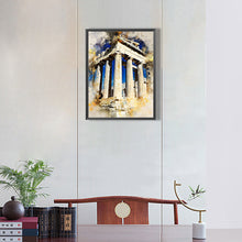 Load image into Gallery viewer, Watercolor-Style Historical Sites 30*40CM(Canvas) Full Round Drill Diamond Painting
