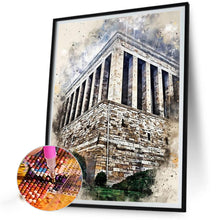 Load image into Gallery viewer, Watercolor-Style Historical Sites 30*40CM(Canvas) Full Round Drill Diamond Painting
