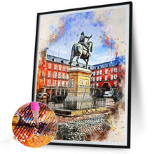 Load image into Gallery viewer, Watercolor-Style Historical Sites 30*40CM(Canvas) Full Round Drill Diamond Painting

