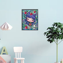 Load image into Gallery viewer, Curly-Haired Cartoon Girl 30*40CM(Canvas) Full Round Drill Diamond Painting
