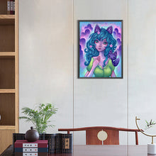 Load image into Gallery viewer, Curly-Haired Cartoon Girl 30*40CM(Canvas) Full Round Drill Diamond Painting
