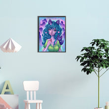 Load image into Gallery viewer, Curly-Haired Cartoon Girl 30*40CM(Canvas) Full Round Drill Diamond Painting
