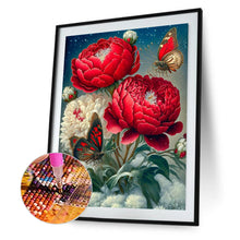 Load image into Gallery viewer, Butterflies, Flowers, And Peonies 30*40CM(Canvas) Full Round Drill Diamond Painting
