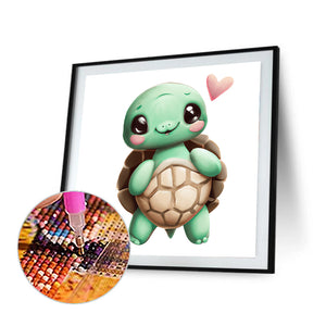 Cute Pink Animals 30*30CM(Canvas) Full Round Drill Diamond Painting