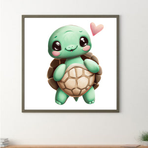 Cute Pink Animals 30*30CM(Canvas) Full Round Drill Diamond Painting