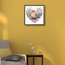 Load image into Gallery viewer, A Sparrow In A Heart 30*30CM(Canvas) Full Round Drill Diamond Painting
