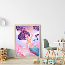 Load image into Gallery viewer, Huancan - Long-Haired Girl - 40*55CM 11CT 3 Stamped Cross Stitch
