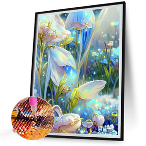 Seashell And Flower Stamens 30*40CM(Canvas) Full Round Drill Diamond Painting