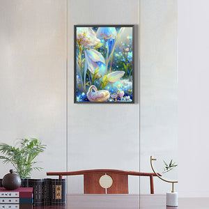 Seashell And Flower Stamens 30*40CM(Canvas) Full Round Drill Diamond Painting