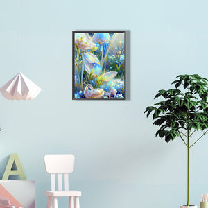 Seashell And Flower Stamens 30*40CM(Canvas) Full Round Drill Diamond Painting