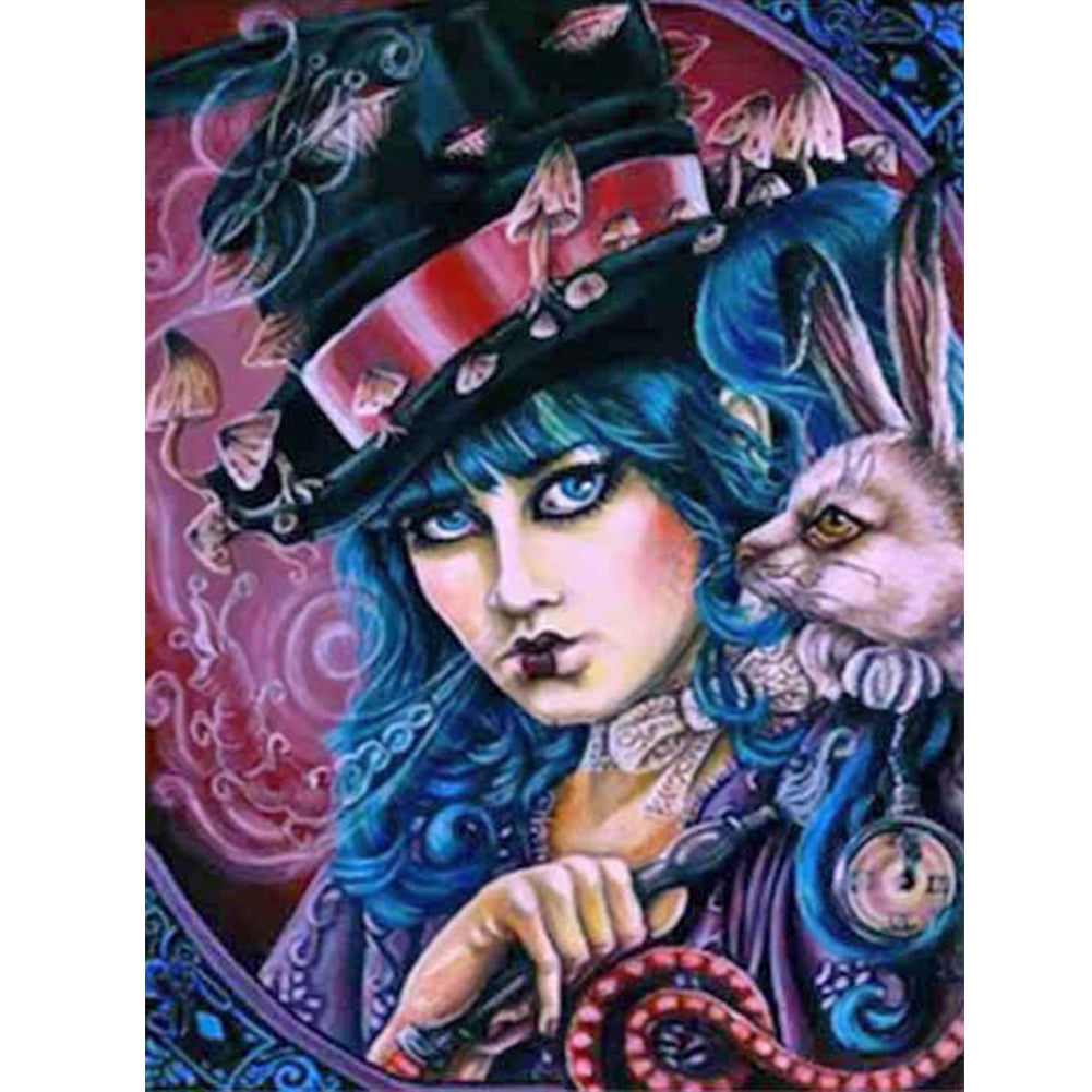 Colorful Woman 30*40CM(Canvas) Full Round Drill Diamond Painting