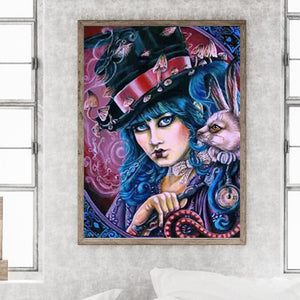 Colorful Woman 30*40CM(Canvas) Full Round Drill Diamond Painting