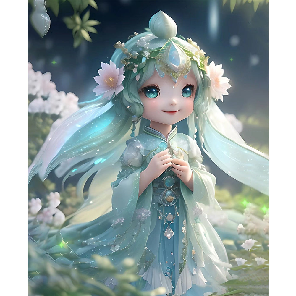 Huancan - Cute Dreamy Elf - 40*50CM 11CT 3 Stamped Cross Stitch