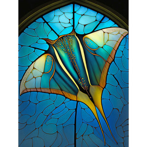 Glass Painting Of Marine Life 30*40CM(Canvas) Full Round Drill Diamond Painting