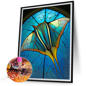 Glass Painting Of Marine Life 30*40CM(Canvas) Full Round Drill Diamond Painting