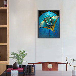Glass Painting Of Marine Life 30*40CM(Canvas) Full Round Drill Diamond Painting
