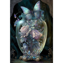 Load image into Gallery viewer, Flowers In A Cup 50*70CM(Canvas) Full Round Drill Diamond Painting
