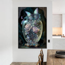 Load image into Gallery viewer, Flowers In A Cup 50*70CM(Canvas) Full Round Drill Diamond Painting
