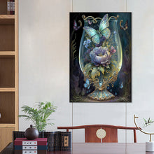 Load image into Gallery viewer, Flowers In A Cup 50*70CM(Canvas) Full Round Drill Diamond Painting

