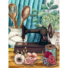 Load image into Gallery viewer, Sewing Machine 30*40CM(Canvas) Full Round Drill Diamond Painting
