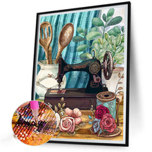Load image into Gallery viewer, Sewing Machine 30*40CM(Canvas) Full Round Drill Diamond Painting
