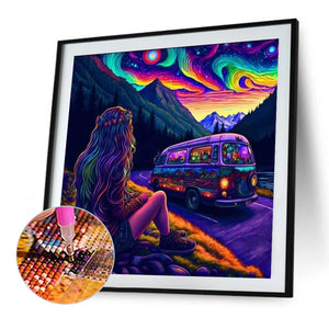 Colorful Cloud Road - Voyage 40*40CM(Canvas) Full Round Drill Diamond Painting