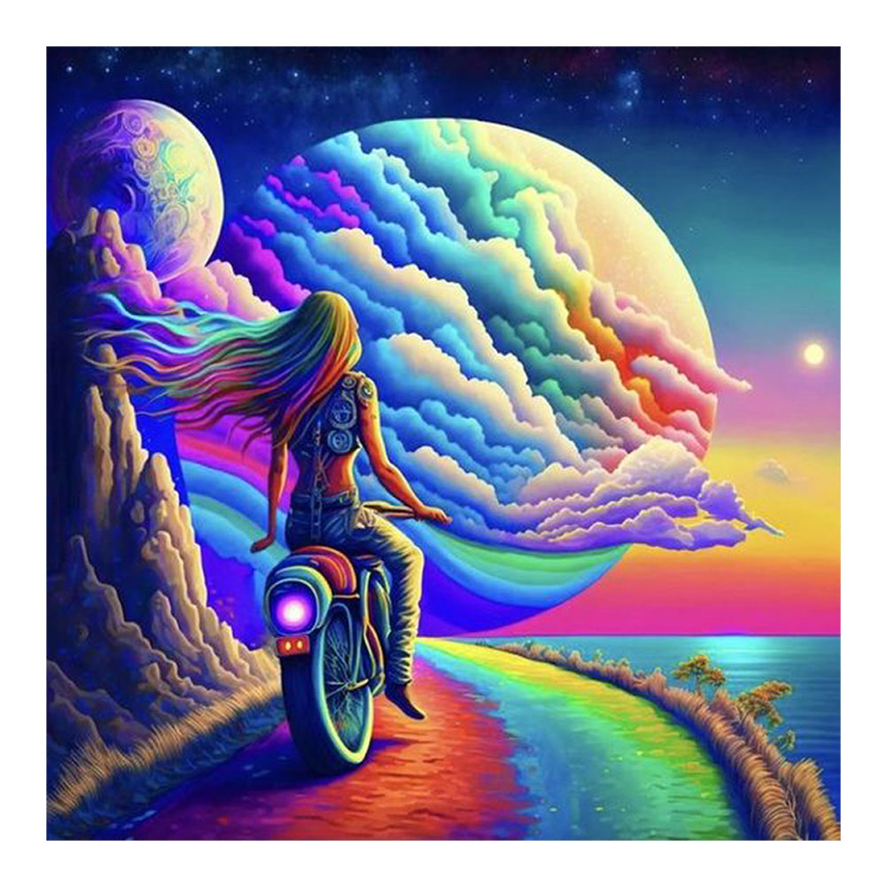 Colorful Cloud Road - Voyage 40*40CM(Canvas) Full Round Drill Diamond Painting