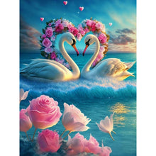 Load image into Gallery viewer, Fantasy Swan Lake 40*50CM(Canvas) Full Round Drill Diamond Painting
