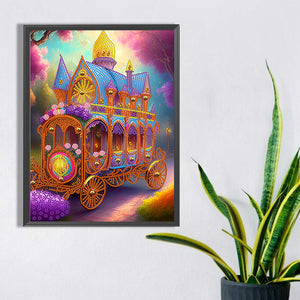 Classic Car 30*40CM(Canvas) Partial Special Shaped Drill Diamond Painting